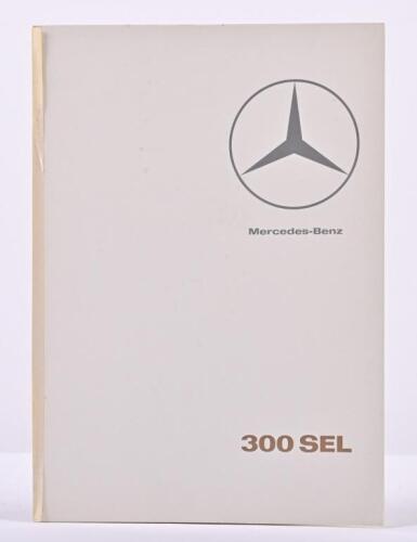 MERCEDES-BENZ: An original 1966 'Mercedes-Benz 300 SEL' colour sales brochure (W109). Excellent