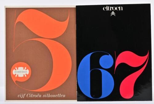 CITROEN: Two superb 1960's Citroen sales items. 1967 Citroen model range sales brochure