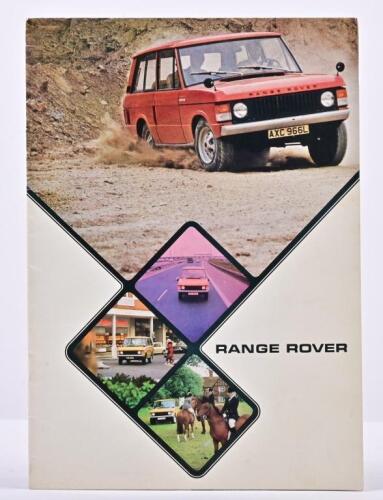 RANGE ROVER: A 1973 'Range Rover' colour sales brochure (Publication No. R914/1.73)