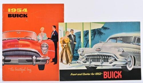 BUICK: Two original 1950's BUICK model range brochures. 1952 & 1954