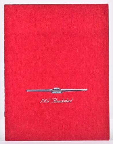 THUNDERBIRD: A '1967 Thunderbird' sales brochure. 2 & 4 door model detail