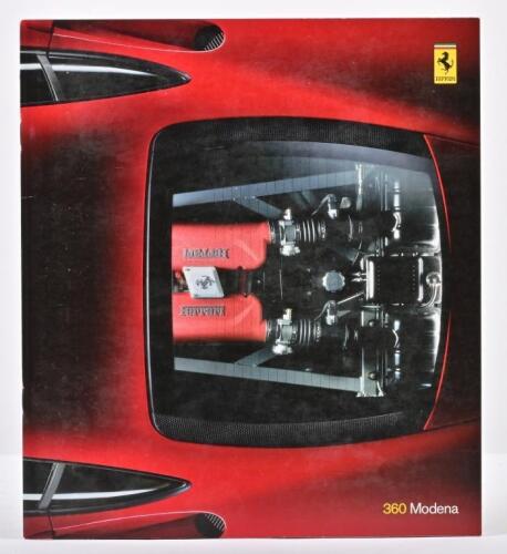 FERRARI: A 1999 360 Modena sales brochure