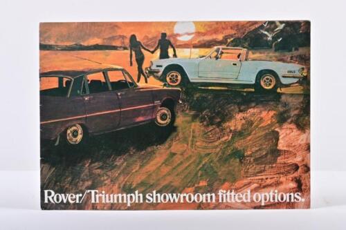 ROVER/TRIUMPH: A 1970's 'Rover/Triumph showroom fitted options.' sales brochure