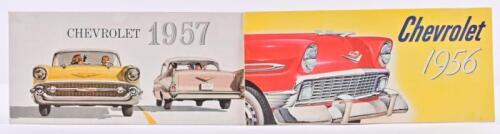 CHEVROLET: Two Chevrolet model range sales brochures. 1956 & 1957