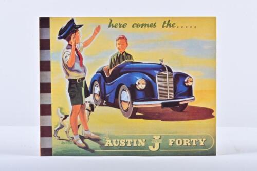 AUSTIN: An original 1950's 'The AUSTIN J FORTY' sales brochure. Superb