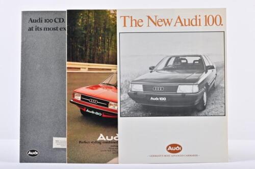 AUDI: 1970'S Audi 80 & Audi 100 sales brochures. Australian prepared brochures