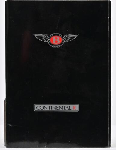 BENTLEY: A 1991 Bentley 'Continental R Press Information' kit