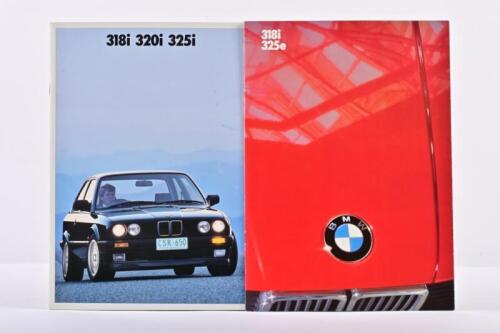 BMW: Two 1980's Australian prepared B.M.W 3 Series colour sales brochures. '318i 320i 325 i 325e' brochures