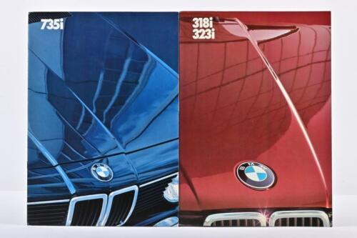 BMW: Two 1983 B.M.W colour sales brochures. '318i 323i' & '735i' brochures