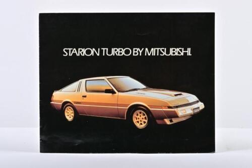 MITSUBISHI: A May 1982 Mitsubishi Starion Turbo colour sales brochure. As prepared by Mitsubishi Motors Australia Ltd