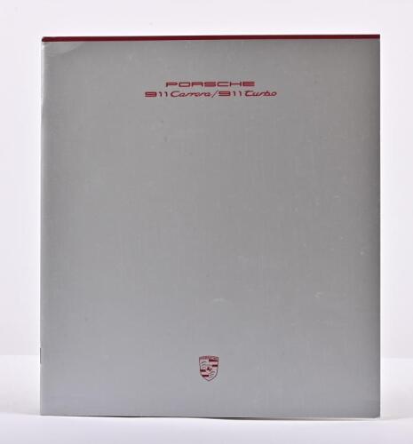 PORSCHE: A superb 1988 Porsche 911 Carrera/911 turbo colour sales brochure. With insert