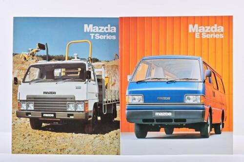 MAZDA: Two early 1980's Mazda commercial colour sales brochures. Mazda E & T Series brochures