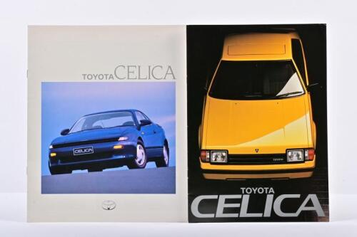 TOYOTA: Two 1980's Toyota Celica colour sales brochures. 1983 & 1989 brochures
