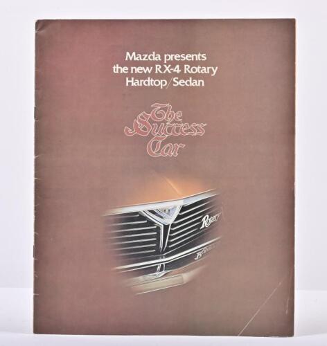 MAZDA: A 1973 Mazda RX-4 sales brochure