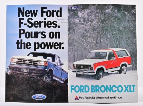 FORD: Two 1980's Ford Australia sales brochures. Bronco & F-Series brochures
