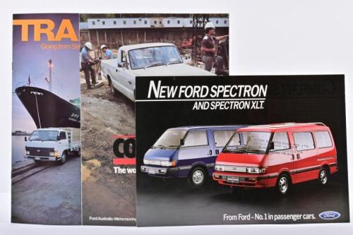 FORD: Three Ford commercial sales brochures. Courier, Spectron, Trader brochures