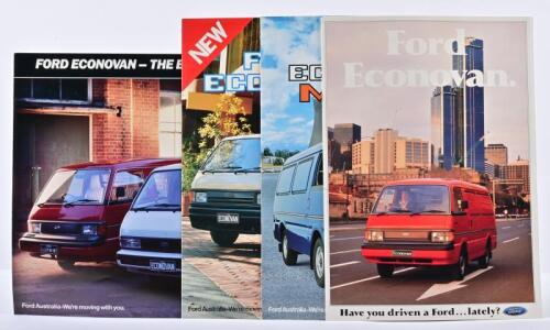 FORD: Four 1980's Ford Econovan sales brochures. Econovan & Econovan Maxi brochures