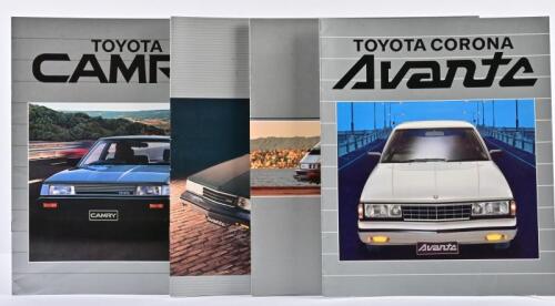 TOYOTA: A group of 1980's Toyota sales brochures