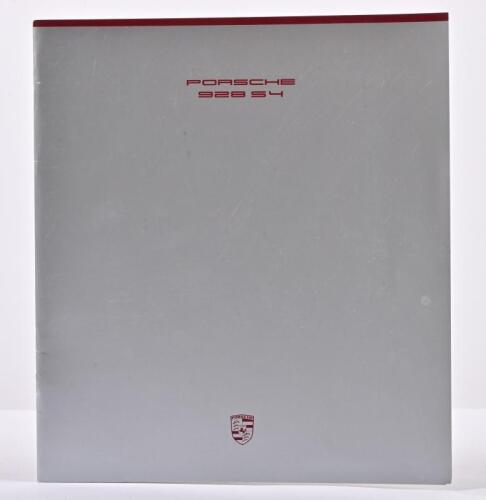 PORSCHE: A 1988 Porsche 928 S4 sales brochure. With separate technical sheet. Superb