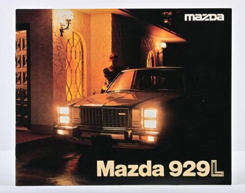 MAZDA: A 1978 Mazda 929L colour sales brochure. As prepared by Mazda Australia