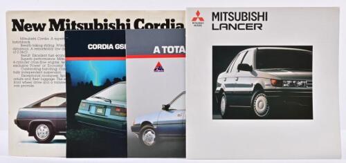 MITSUBISHI: Four 1980's/1990's Mitsubishi Motors Australia Limited sales brochures. Cordia, Lancer, Magna brochures