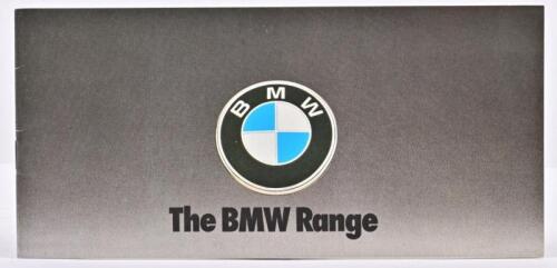 B.M.W: A 1975 BMW model range sales brochure