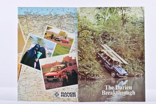 RANGE ROVER: Two early 1970's Range Rover sales brochures. 1973 Range Rover Three-Door brochure