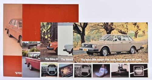 VOLVO: Five late 1970's Volvo sales brochures. 244, 245, 264 models