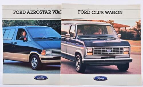 FORD: Two 1988 Ford Motor Company Wagon sales brochures. Aerostar & Club Wagon brochures