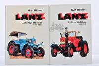 LANZ: A two book set by Kurt Hafner detailing Lanz Bulldog tractors - 'LANZ 1928-1942' (Radiator Bulldogs) and 'LANZ 1942-1955' (Bulldog Tractors). Hard covers