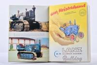 LANZ: A two book set by Kurt Hafner detailing Lanz Bulldog tractors - 'LANZ 1928-1942' (Radiator Bulldogs) and 'LANZ 1942-1955' (Bulldog Tractors). Hard covers - 2