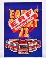 ERF: An original ERF model range sales brochure. Circa 1970's