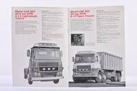 ERF: An original ERF model range sales brochure. Circa 1970's - 2