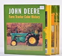 JOHN DEERE: A three volume set of hardcover books - 'JOHN DEERE - Farm Tractor Color History' - detailing the history of John Deere machinery