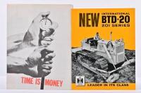 INTERNATIONAL: Two 1950's/1960's International sales brochures. 'NEW INTERNATIONAL BTD-20 201 SERIES' sales brochure