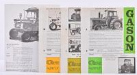 GASON: Four single sheet sales brochures for GASON Tractor and Header Cabins as manufactured by A.F.Gason Pty Ltd Ararat, VIC