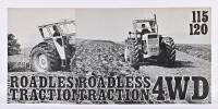 ROADLESS: Two interesting Roadless sales brochures.'ROADLESS TRACTION 4WD - 94T' & 'ROADLESS TRACTION 4WD 115 120' brochures