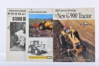 MINNEAPOLIS-MOLINE: Three Minneapolis -Moline sales brochures, product news. 1968 'New G900n Tractor' & 'BIG G 1000' sales brochures