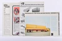 TRAILERS: A collection of predominantly 1970's truck trailer sales brochures by various manufacturers. BROCKHOUSE, CRAVENS, FREIGHTER, LYONHAUL brochures