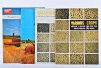 MASSEY FERGUSON: Four Massey Ferguson publications. Two copies of 'VARIOUS CROPS - AND HOW TO HARVEST THEM WITH YOUR MASSEY-FERGUSON HEADER' from 1960's & 1980's