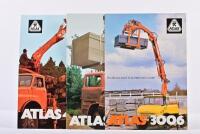 ATLAS: Three Atlas colour sales brochures. 3006 and 4010 model sales brochures. Circa 1970's