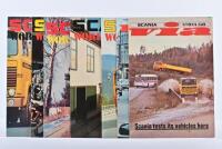 SCANIA: Seven Scania (Great Britain) product magazines from the 1970's. 'via' & SCANIA WORLD WIDE issues