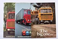 SCANIA: Three 1970's Scania truck sales brochures. 'SCANIA LK 111-LKT 111-LKT 140' sales brochure, as prepared for Australian market