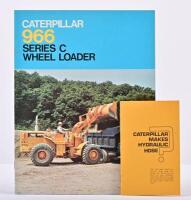 CATERPILLAR: An original WILLIAM ADAMS TRACTORS 'CATERPILLAR 966 SERIES C WHEEL LOADER' sales brochure. Circa 1960's/1970's