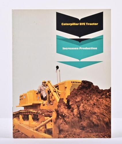 CATERPILLAR: An original WILLIAM ADAMS TRACTORS 'Caterpillar D7E Tractor' sales brochure. Circa 1960's