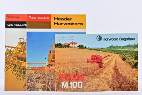 LA VERDA/NEW HOLLAND: Three 1970's/1980's La Verda & New Holland harvester sales brochures