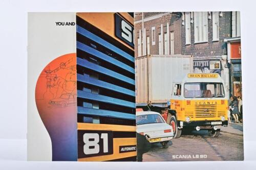 SCANIA: Three SAAB-SCANIA brochures. 'SCANIA LB 80' & 'SCANIA LB 81' brochures