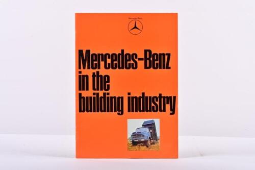 MERCEDES-BENZ: A 1972 'Mercedes-Benz in the building industry' model range sales brochure