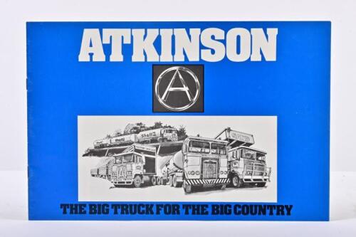 ATKINSON: A 1975 Seddon Atkinson Sales Ltd. 'ATKINSON' model range sales brochure. As prepared for Australian market