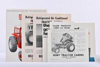 TRACTOR CABINS: An assortment of tractor cabin sales brochures. Bell's, Gason, Massey-Ferguson brochures